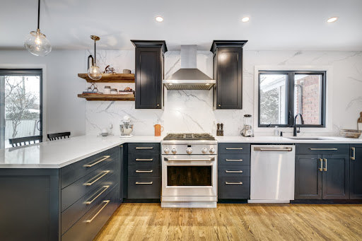 Freshly redesigned modern kitchen